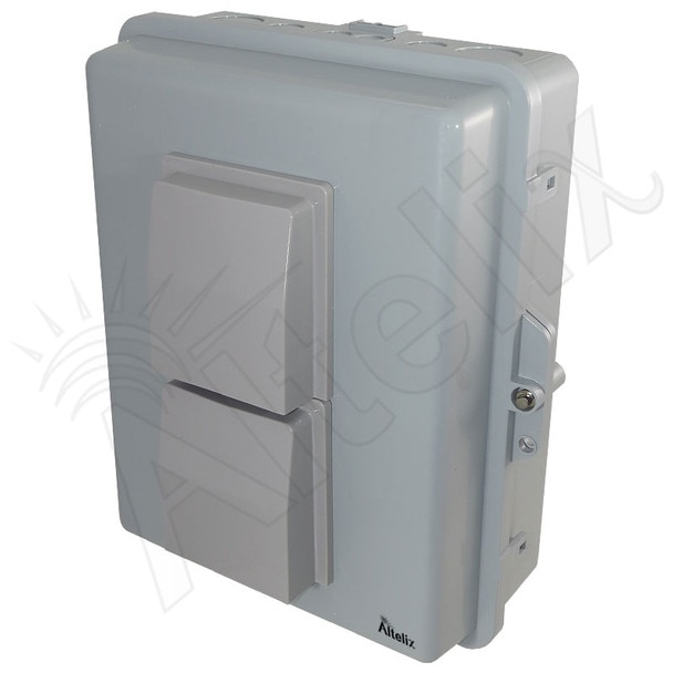 Altelix 14x11x5 Polycarbonate ABS Vented Weatherproof NEMA Enclosure with 100-240 VAC Universal Power Outlet