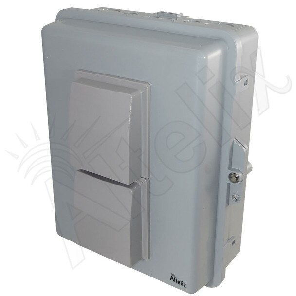 Altelix 14x11x5 Vented Polycarbonate ABS Indoor Outdoor RF Transparent WiFi Access Point Enclosure with PVC Non-Metallic Equipment Mounting Plate