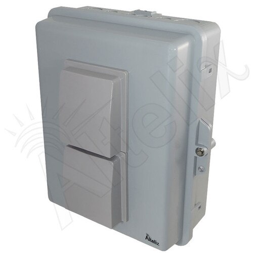 Altelix 14x11x5 Vented Polycarbonate ABS Indoor Outdoor RF Transparent WiFi Access Point Enclosure with PVC Non-Metallic Equipment Mounting Plate