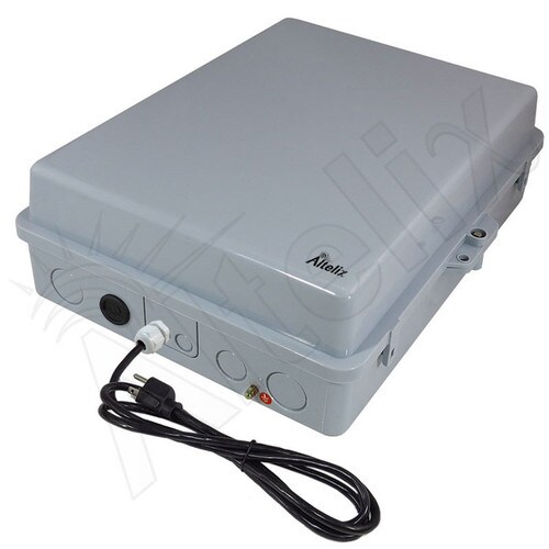Altelix Copper Mountain 17x14x6 Polycarbonate ABS Indoor Outdoor RF Transparent Enclosure with PVC Non-Metallic Equipment Mounting Plate 120 VAC Outlets Power Cord