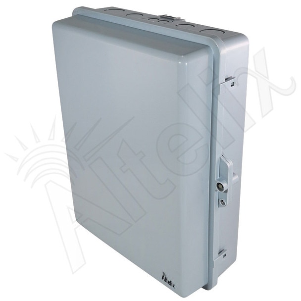 Altelix 17x14x6 PC ABS Weatherproof DIN Rail NEMA Enclosure with Hinged Door