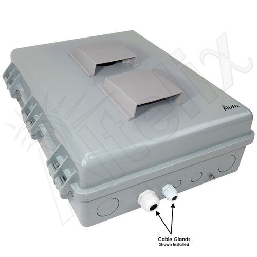 Altelix 17x14x6 PC ABS Weatherproof Vented Utility Box NEMA Enclosure with Pole Mount Kit