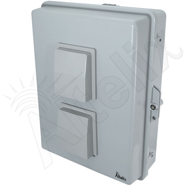 Altelix 17x14x6 Vented Polycarbonate ABS Weatherproof NEMA Enclosure with 12 VDC Cooling Fan