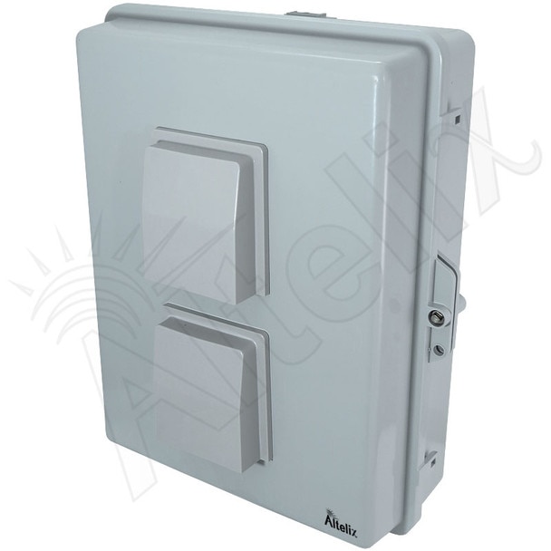 Altelix 17x14x6 Vented DIN Rail Polycarbonate ABS Weatherproof NEMA Enclosure