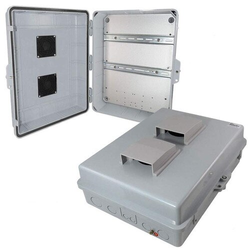 Altelix 17x14x6 Vented DIN Rail Polycarbonate + ABS Weatherproof NEMA