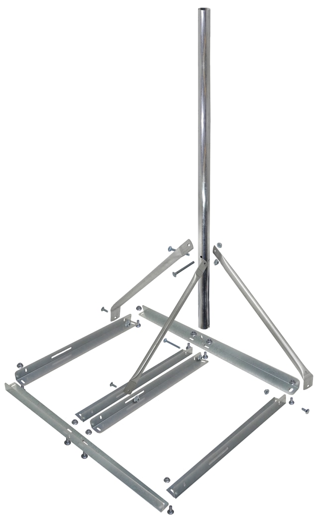 RF Armor Non-Penetrating TV Antenna Roof Mount with 5ft Mast NPM6B5M