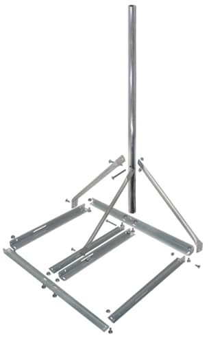RF Armor Non-Penetrating TV Antenna Roof Mount with 5ft Mast NPM6B5M