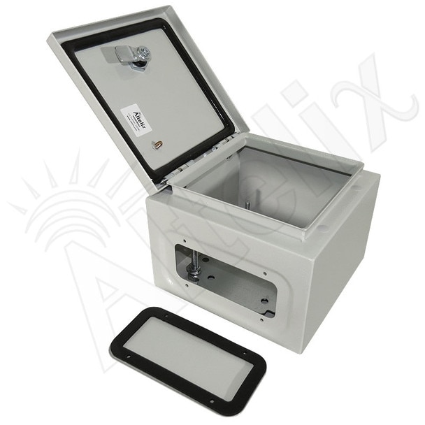 Altelix 8x8x6 NEMA 4X Steel Weatherproof Enclosure with Steel Equipment Mounting Plate