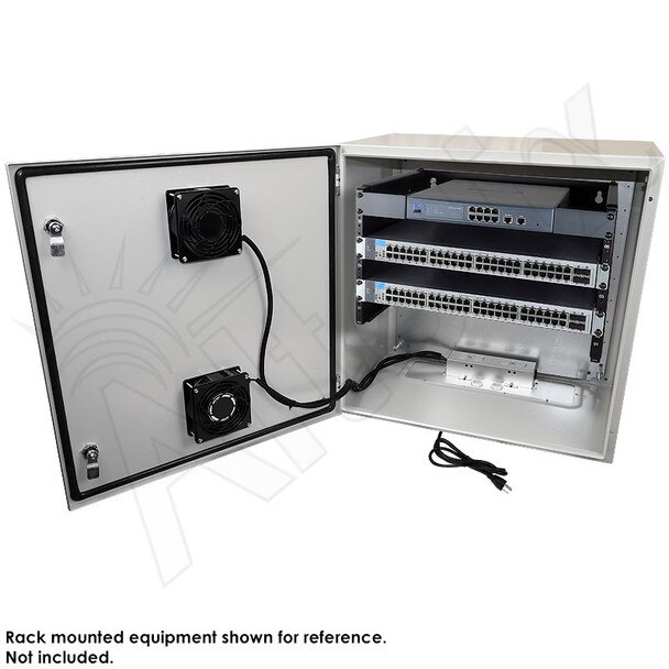 Altelix 24x24x16 Steel Weatherproof NEMA Enclosure with 19