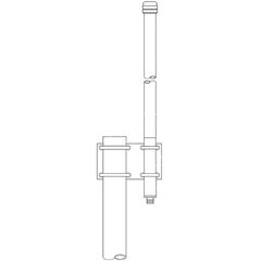 Mobile Mark 694-9601700-2700 MHz 3dBi Omnidirectional Antenna OD37002700WHTSP40
