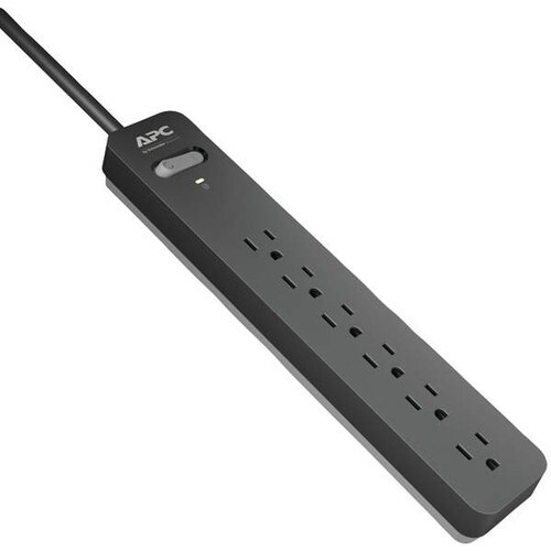 APC 6-Outlet SurgeArrest Surge Protector 3Ft Cord PE63