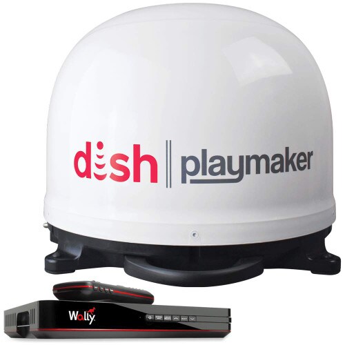 Winegard DISH Playmaker Portable Satellite Antenna with DISH Wally Receiver Bundle PL7000R