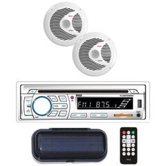 Pyle Marine Single-DIN In-Dash CD AMFM Bluetooth Receiver PLCDBT65MRW