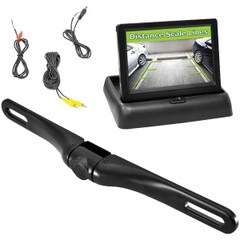 Pyle Rearview Backup Swivel Camera and Pop-up Monitor System PLCM4500