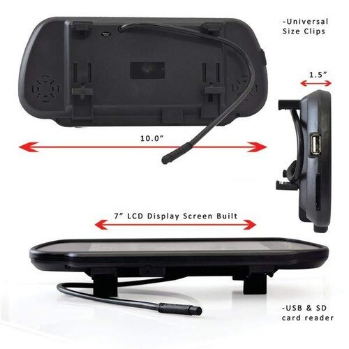 PYLE Bluetooth Backup Camera and Monitor System PLCM7400BT