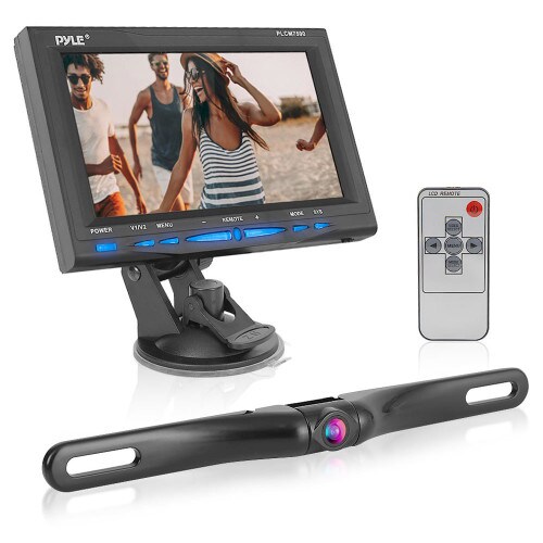 Pyle 7in Window Suction Mount LCD Monitor and Backup Camera PLCM7500