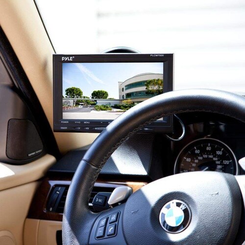 Pyle 7in Window Suction Mount LCD Monitor and Backup Camera PLCM7500