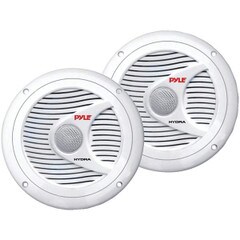 Pyle 65in Dual-Cone Waterproof Stereo Speakers White PLMR60W