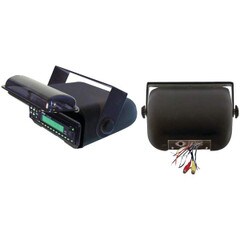 Pyle Universal Marine Stereo Housing with Full Wired Casing Black PLMRCB3