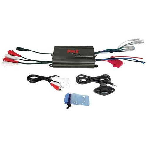 Pyle- PLMRMP3B Hydra Series 4-Channel 800-Watt Waterproof Micro Marine Class AB Amp PLMRMP3B