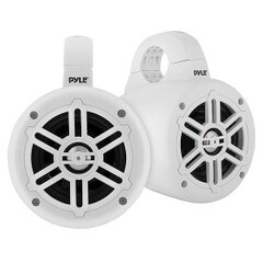 Pyle PLMRWB45W 4-Inch 300-Watt-Max Waterproof Marine Wakeboard Tower Speakers - PLMRWB45W
