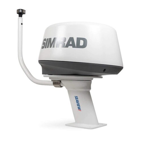 Seaview 10 Inch Aft Raked Modular Radar Mount w Base Plate PMA-107-M1