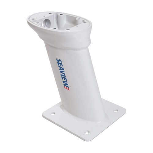 Seaview 10 Inch Aft Raked Modular Radar Mount w Base Plate PMA-107-M1
