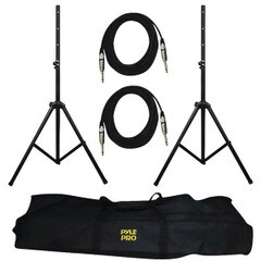 Pyle Pro- PMDK102 Heavy-Duty Pro Audio Speaker Stand and 14-Inch Cable Kit PMDK102