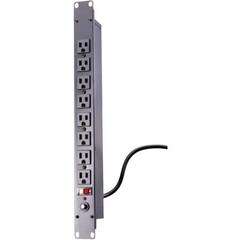 Bud Industries Rackmount Power Outlet Strip 15A Rear-Facing POS-194-S