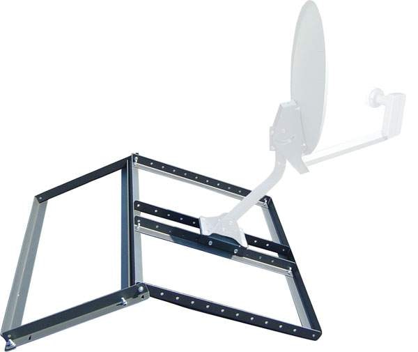 VMP Adjustable Non-Penetrating Pitched Roof Mount for Satellite