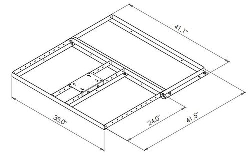VMP Adjustable Non-Penetrating Pitched Roof Mount for Satellite PRM-2