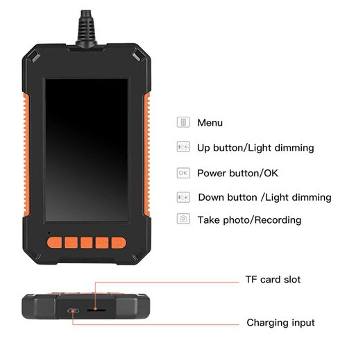 Pro Inspection Camera With 16ft Semi-Rigid Cable and 43-Inch Screen PROSCOPE