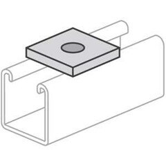 Power-Strut Square Washer Flat 38in SteelElectro-Galvanized PS619-3-8-EG