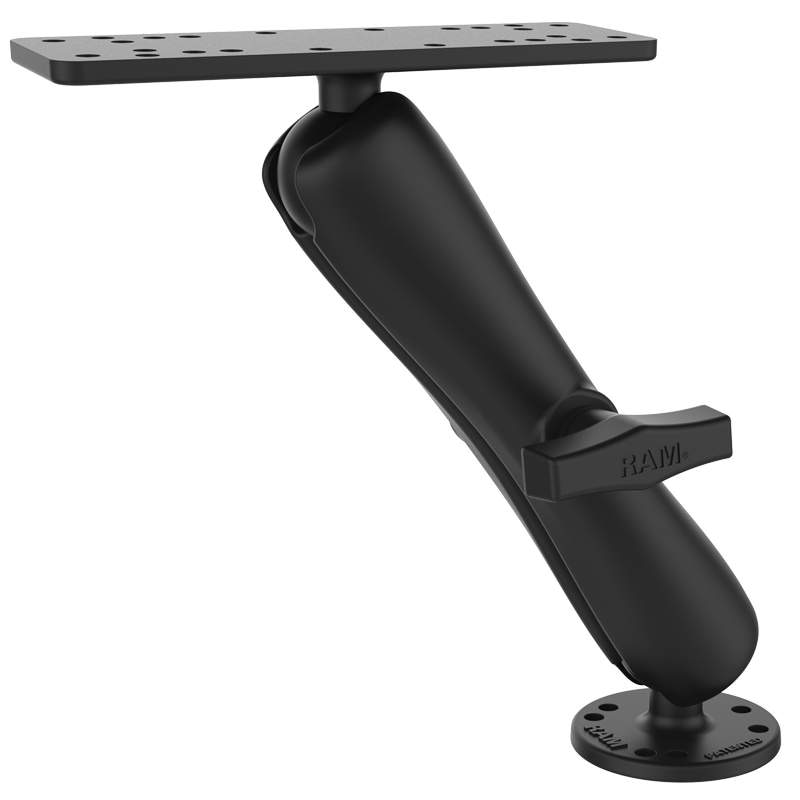 RAM Mounts 1.5-Inch Ball Mount w/6.25 Inch x 2 Inch Rectangle Base - Thumbnail 2