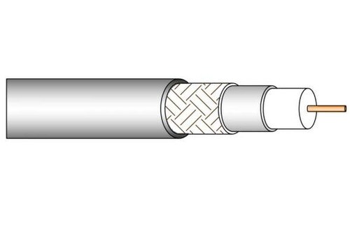 CableTronix 75-Ohm White RG-6 Coaxial Cable 1000-Ft RG6UP-RL-1000