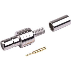 RF Industries SMB Female Crimp Connector for RG174 Cables RSB-4050-B