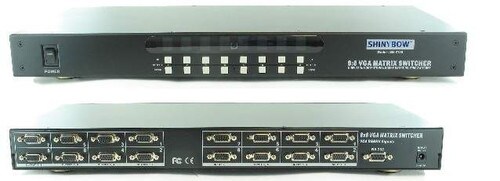 ShinyBow 8x8 VGA Matrix Switcher IR RS-232 SB-8180