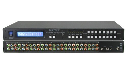 ShinyBow 8x8 Component HDTV Video Matrix Routing Switch SB-8802LCM