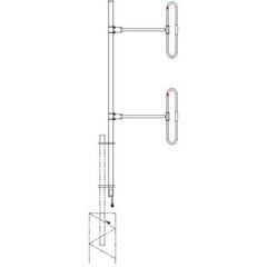 Sinclair 138-174 MHz HD 2 Dipole Antenna SD212HF2P4SNMD00