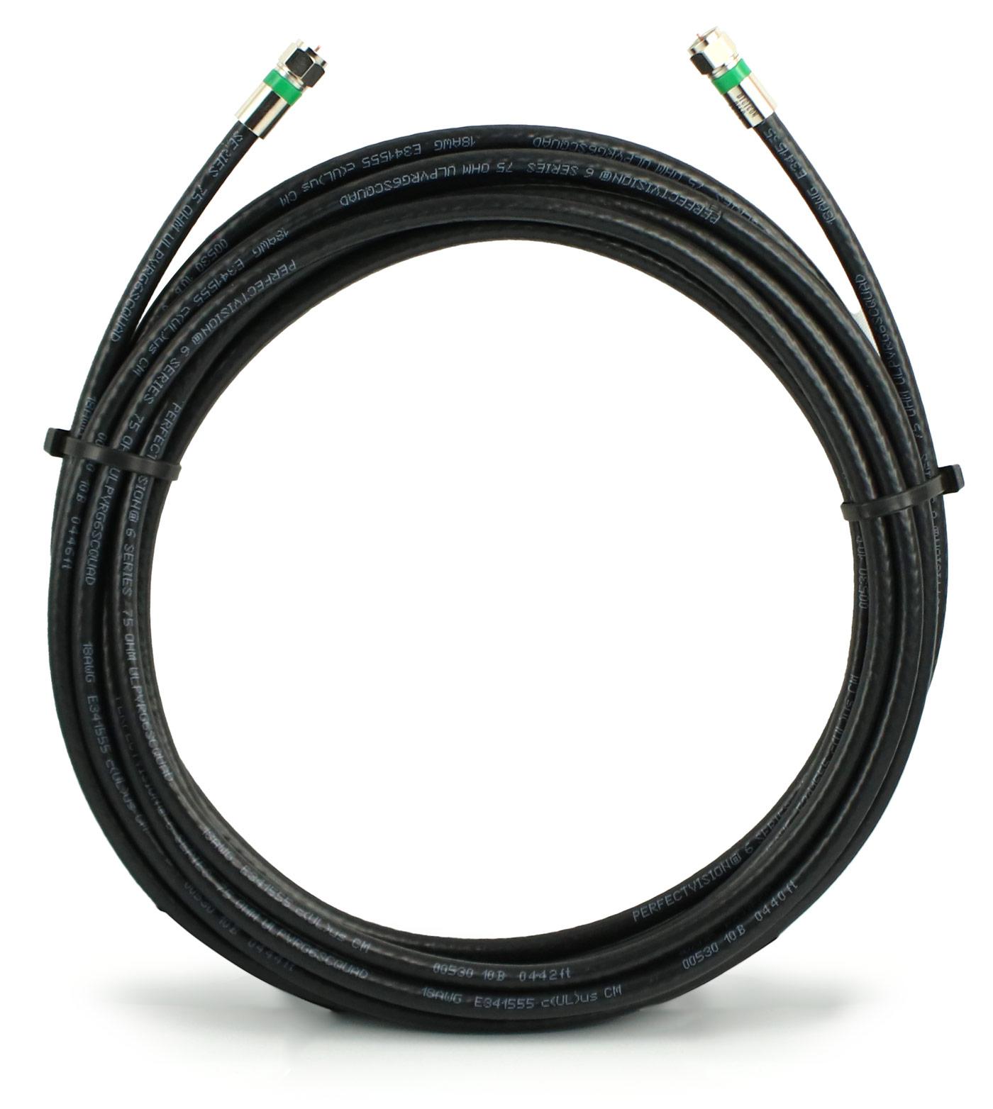 Solid Signal RG6 Quad Shielded Coax Cable w/ Solid Copper Core (SSRG6QUADCOAX) Solid Signal