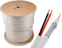 Sewell 1000-Ft Indoor RG6 and Power Dual Bonded Coax Cable SW-30375