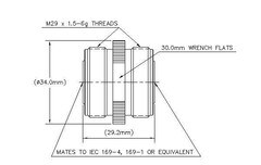 CommScope DIN Female to DIN Female Low-PIM Adapter TA-DFDF