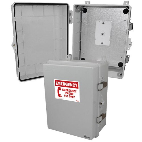 Altelix Weatherproof Emergency Phone Call Box for SlimLine Phones