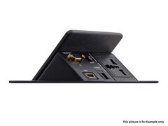 Kramer Pop-Up Table Mount Multi-Connection Solution Brushed Clear TBUS-201XL-BC