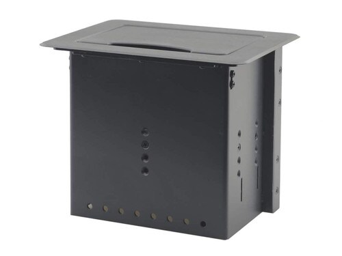 Kramer Table Mount Modular Multi-Connection Solution Brushed Clear TBUS-5XL-BC