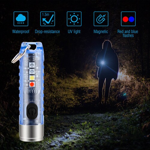 Tech Choice 400 Lumen Keychain Flashlight With Magnetic Base TC400