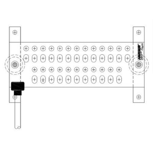 Harger 12 x 4 Inch Tinned Ground Bar Assembly 48Holes (TGBIT14412M2T