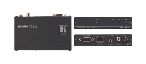 Kramer VGA With Stereo Audio Over CAT5 Extender-Receiver TP-122N