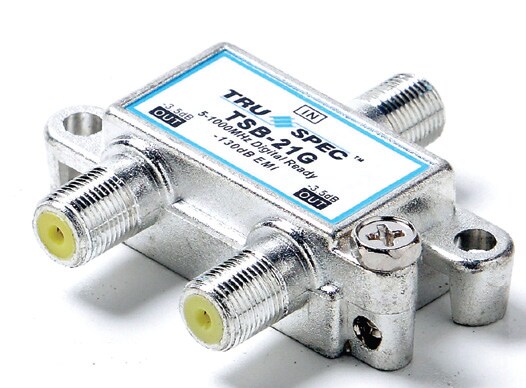 Pico Digital 2-Port EMI Digital Antenna and Cable TV Splitter TSB-21G
