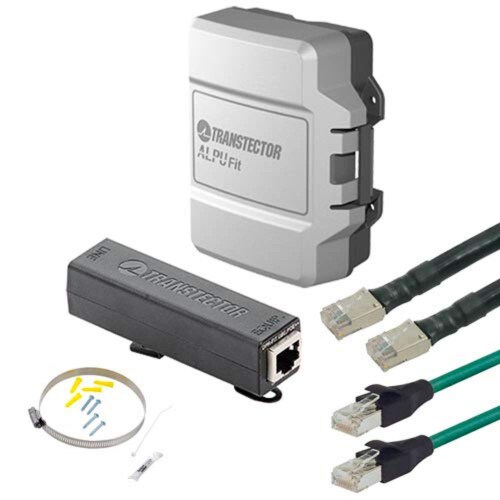 Transtector UltraHigh PoE Surge Protection Kit 200ft Span Cable UHPSPK200